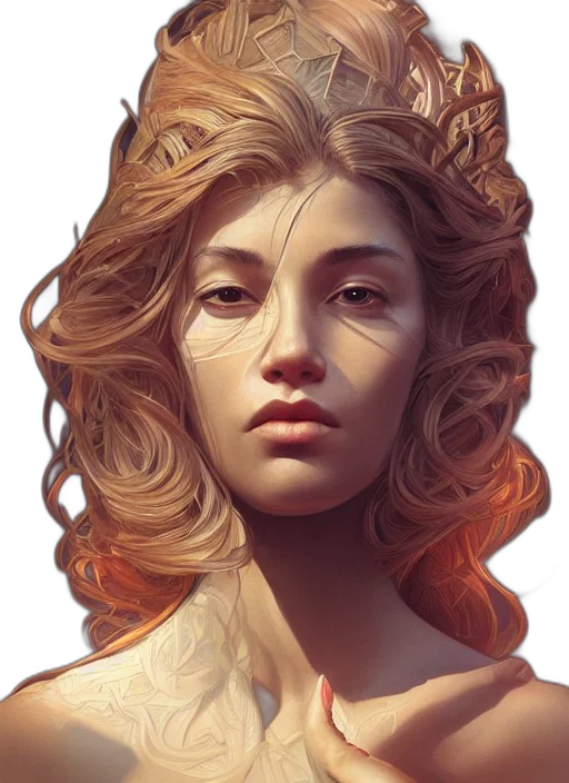 face, crown, mask, hair transparent PNG cut-out