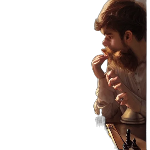 hair, face, crown, staff transparent PNG cut-out