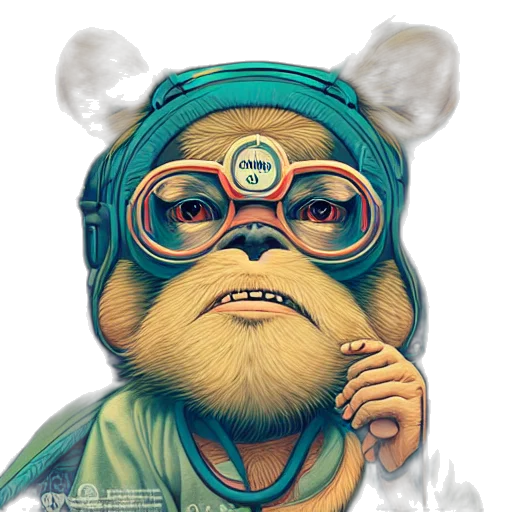 face, comic book art, concept art, cartoon transparent PNG cut-out