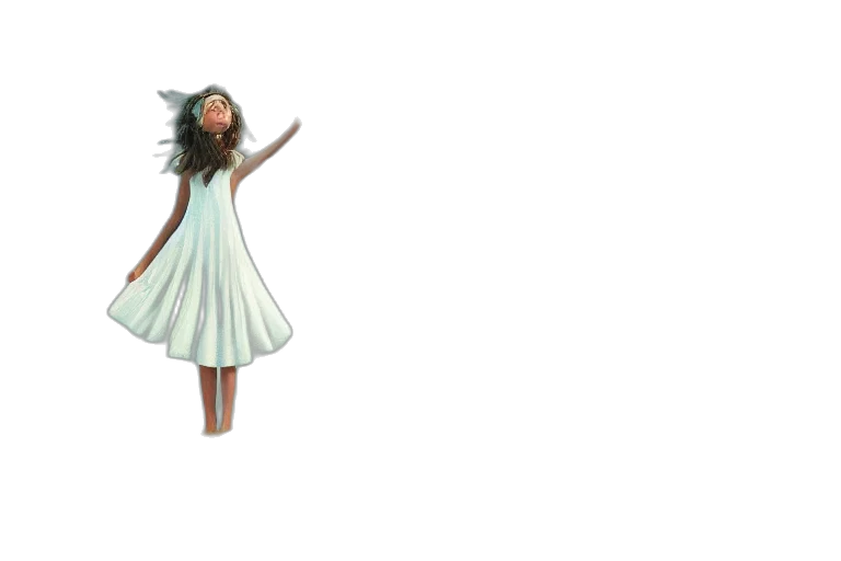 dress, concept art, 3d render, pixel art transparent PNG cut-out