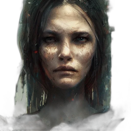 face, mask, staff, creature transparent PNG cut-out