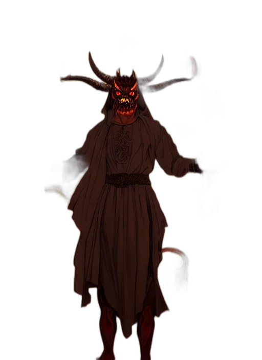 mask, staff, creature, animal transparent PNG cut-out
