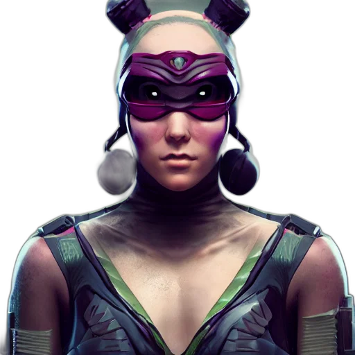 mask, face, concept art, cyberpunk transparent PNG cut-out