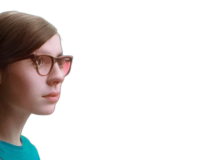 face, robot, hair, 3d render transparent PNG cut-out