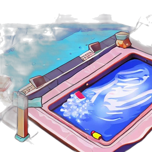 concept art, vaporwave, pixel art, 3d render transparent PNG cut-out