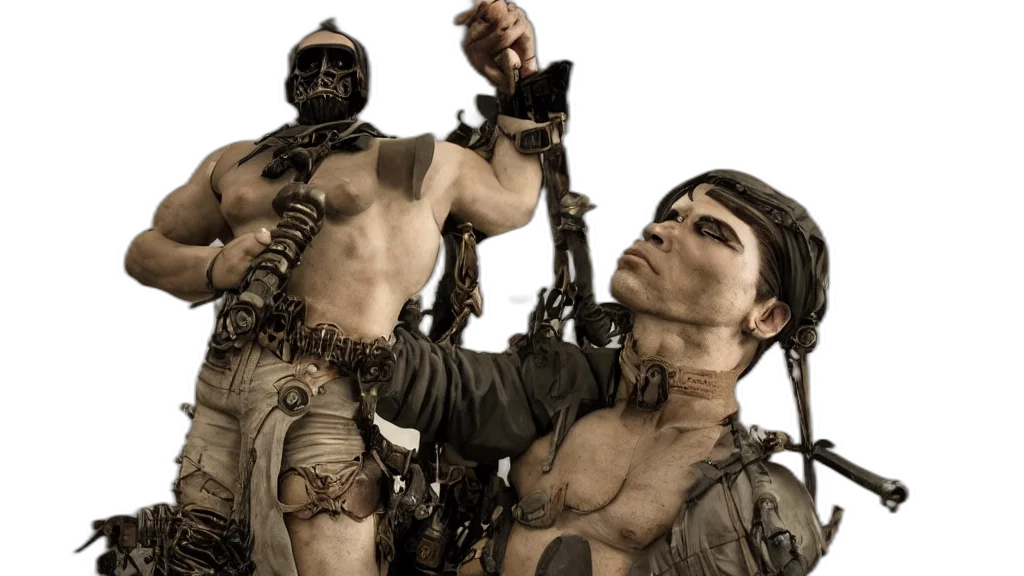 concept art, john, travolta, dieselpunk transparent PNG cut-out