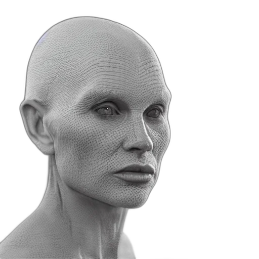 face, mask, robot, creature transparent PNG cut-out