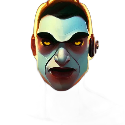 mask, face, creature, staff transparent PNG cut-out