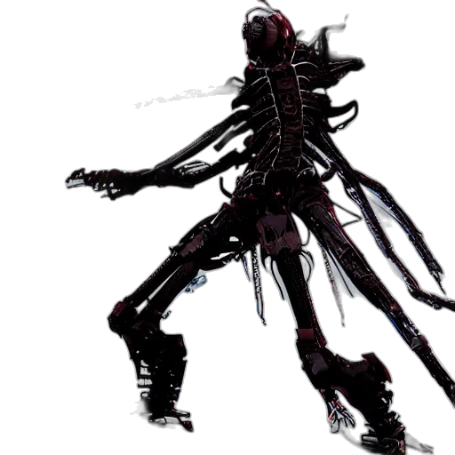 creature, robot, weapon, staff transparent PNG cut-out