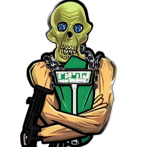 robot, staff, concept art, comic book art transparent PNG cut-out
