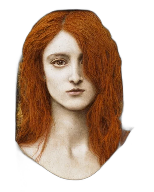 hair, face, mask, crown transparent PNG cut-out