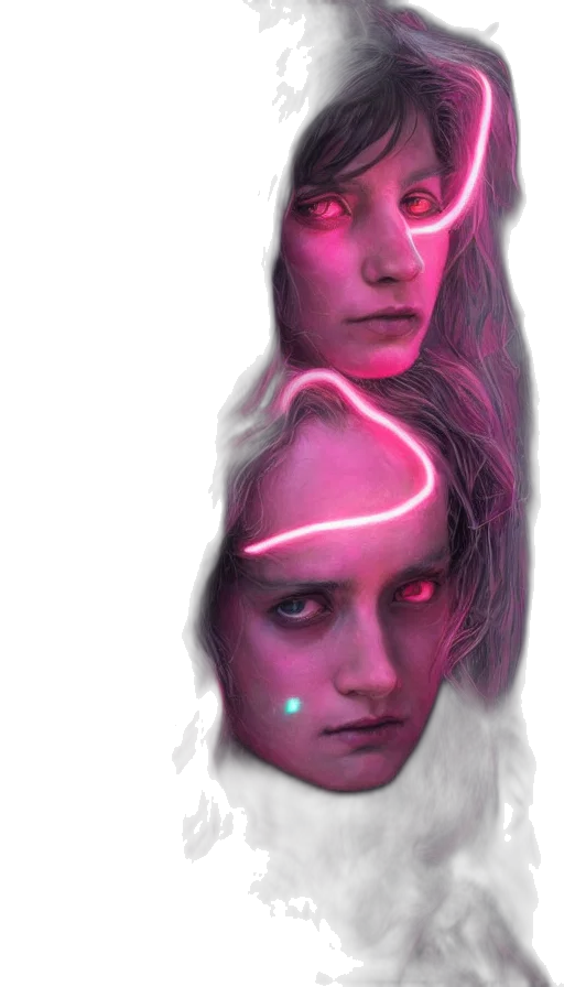 face, mask, jacket, robot transparent PNG cut-out