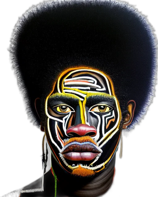 face, hair, mask, crown transparent PNG cut-out