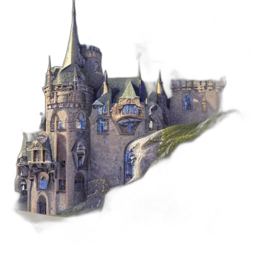 crown, building, staff, concept art transparent PNG cut-out