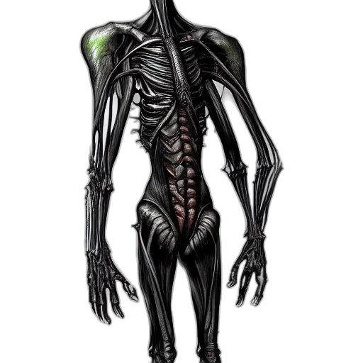 creature, robot, staff, concept art transparent PNG cut-out