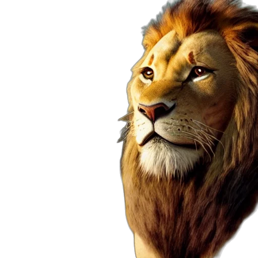 animal, crown, photorealistic, 3d render transparent PNG cut-out