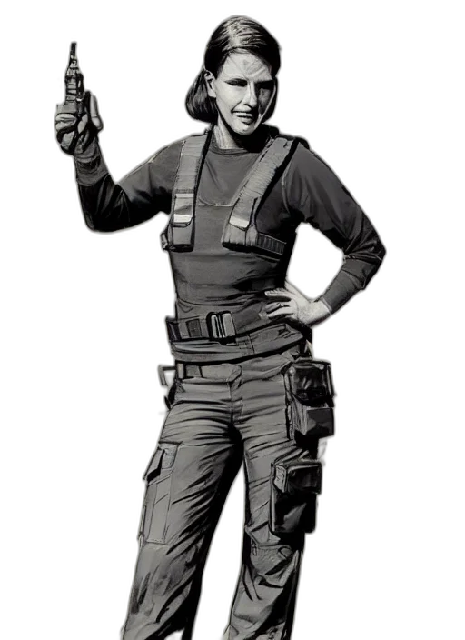 staff, jacket, weapon, concept art transparent PNG cut-out
