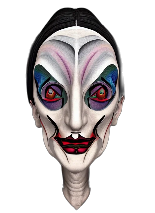 mask, face, creature, cartoon transparent PNG cut-out