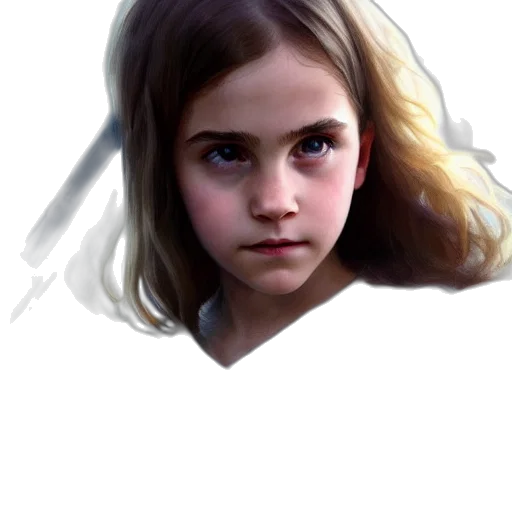 face, creature, hair, photorealistic transparent PNG cut-out