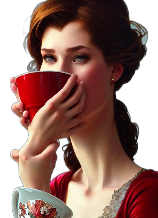 face, photorealistic, oil painting, fantasy art transparent PNG cut-out