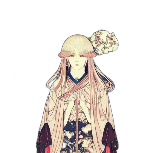 mask, flower, staff, dress transparent PNG cut-out