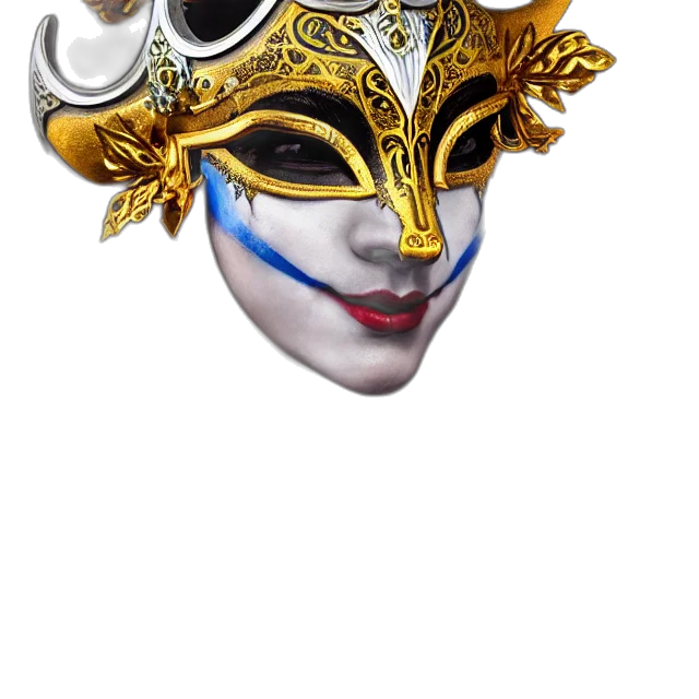 mask, crown, face, jewelry transparent PNG cut-out