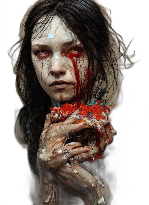 face, creature, photorealistic, fantasy art transparent PNG cut-out