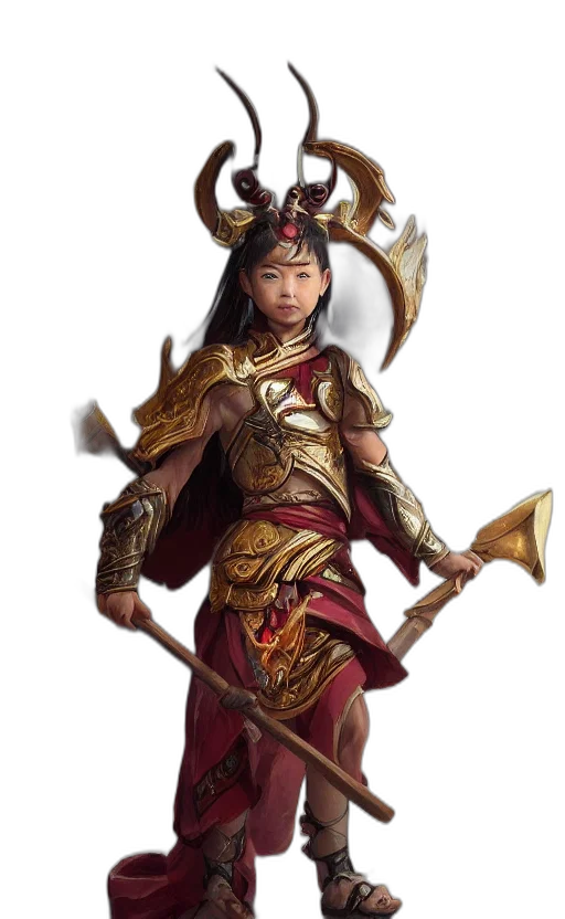 dragon, crown, staff, fantasy art transparent PNG cut-out
