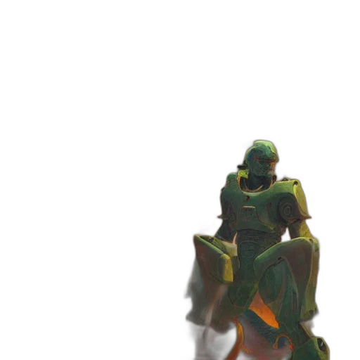 robot, weapon, sword, staff transparent PNG cut-out