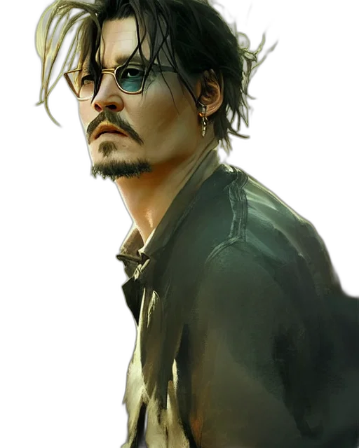 face, photorealistic, comic book art, fantasy art transparent PNG cut-out