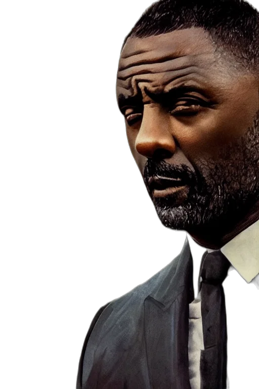 face, concept art, photorealistic, comic book art transparent PNG cut-out