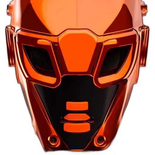 mask, robot, face, 3d render transparent PNG cut-out