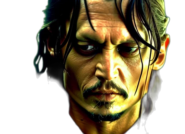 face, photorealistic, concept art, comic book art transparent PNG cut-out