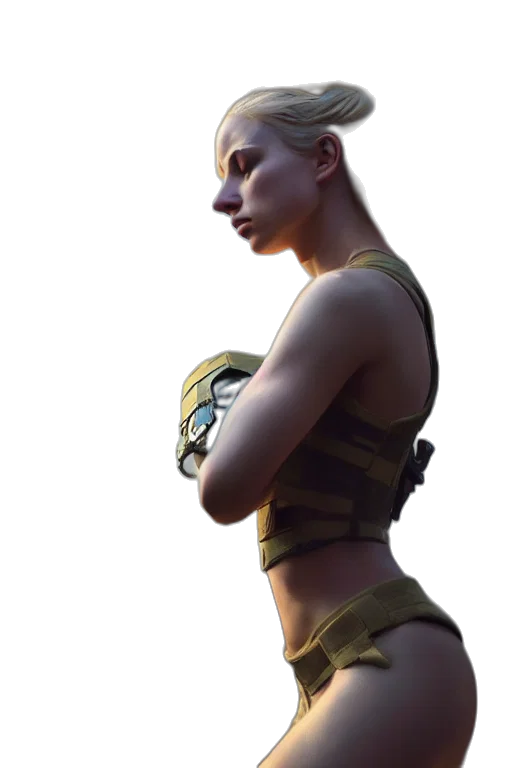 weapon, jacket, staff, dress transparent PNG cut-out