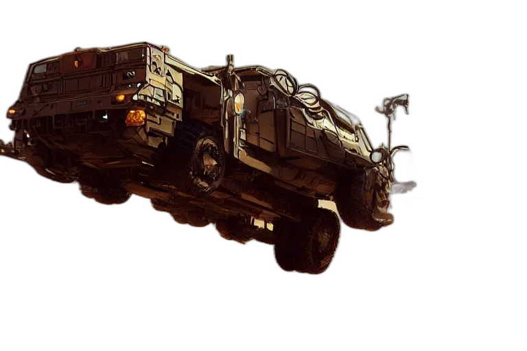 weapon, car, robot, concept art transparent PNG cut-out