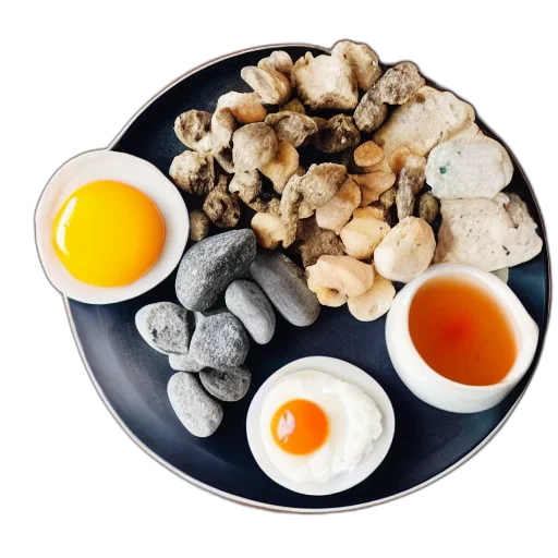 food, 3d render, photorealistic, monochrome transparent PNG cut-out