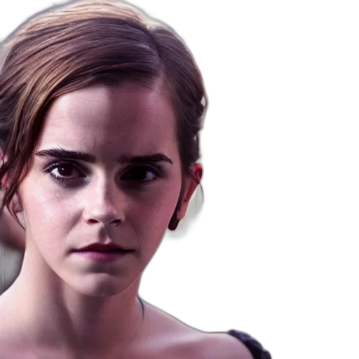 face, photorealistic, concept art, emma transparent PNG cut-out