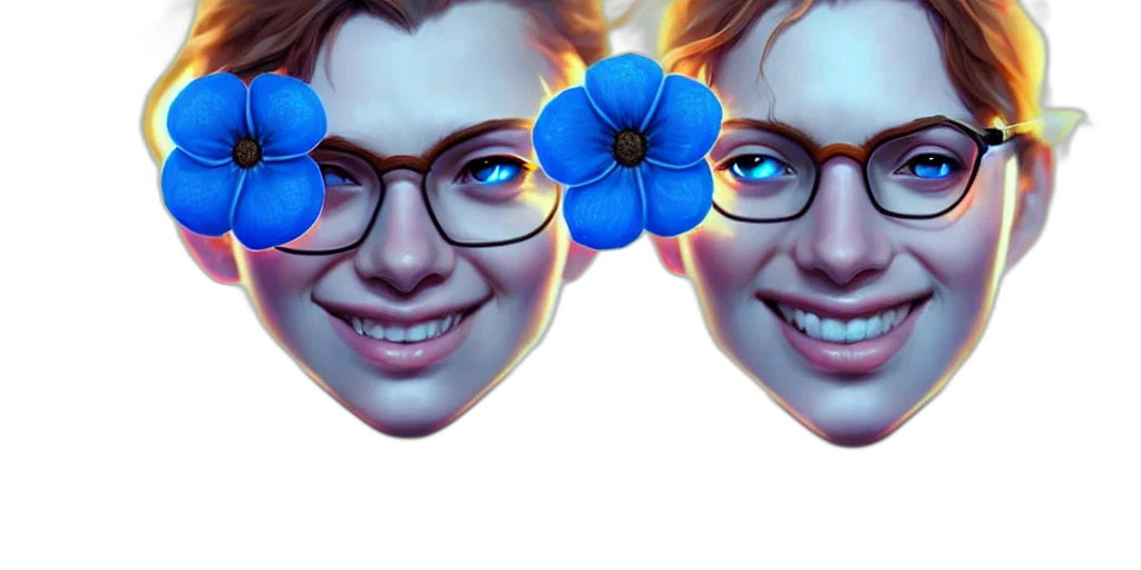 face, flower, crown, mask transparent PNG cut-out