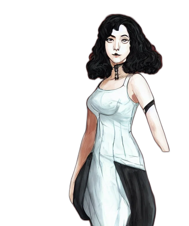 dress, staff, concept art, fantasy art transparent PNG cut-out