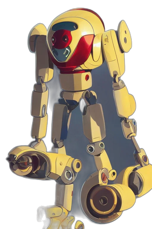 robot, weapon, staff, concept art transparent PNG cut-out