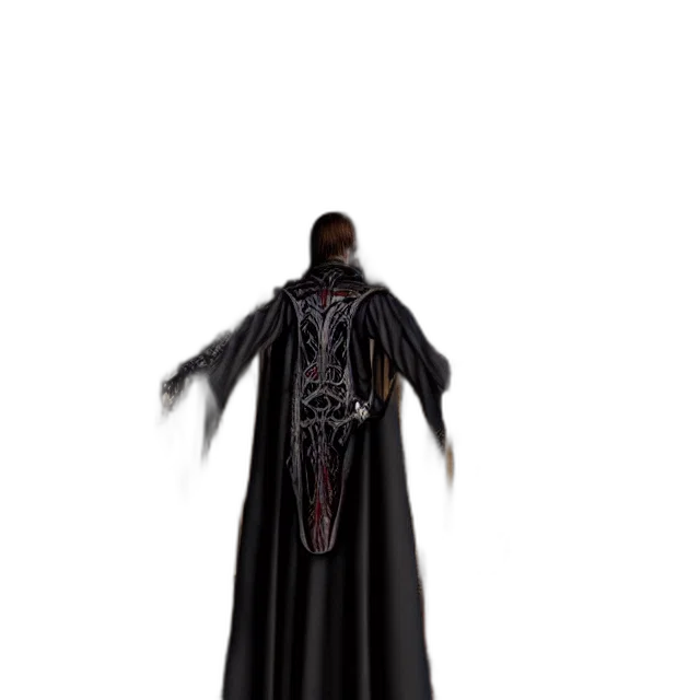 jacket, staff, creature, dress transparent PNG cut-out