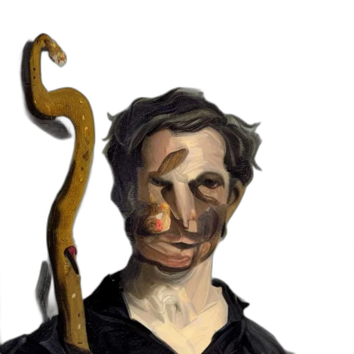 staff, face, mask, weapon transparent PNG cut-out