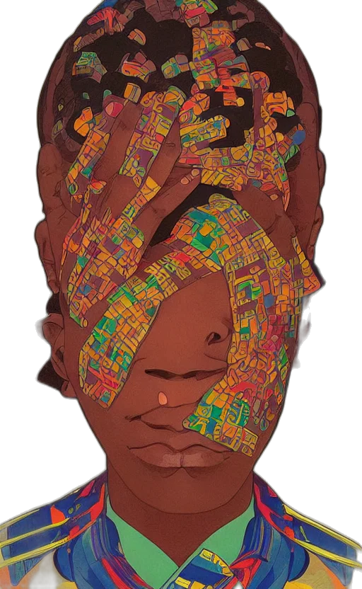 face, crown, mask, dress transparent PNG cut-out