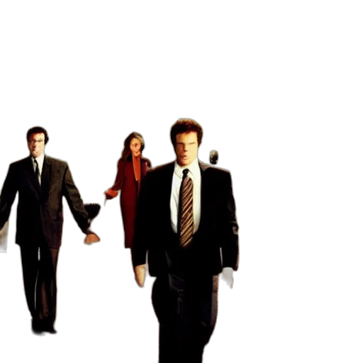 staff, city street, film, still transparent PNG cut-out