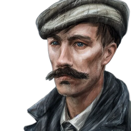 hat, face, staff, photorealistic transparent PNG cut-out