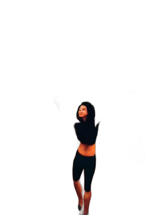 dress, jacket, creature, staff transparent PNG cut-out