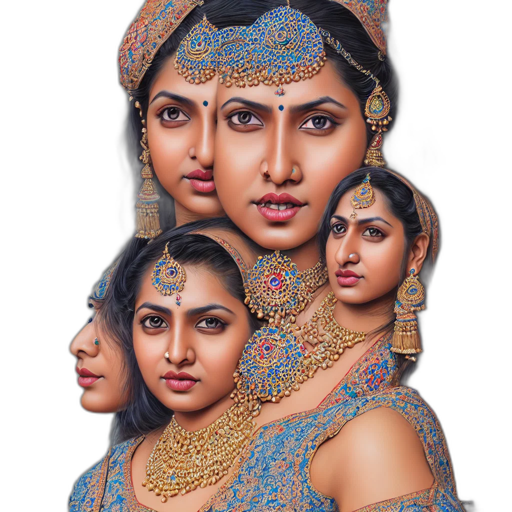 jewelry, face, crown, photorealistic transparent PNG cut-out