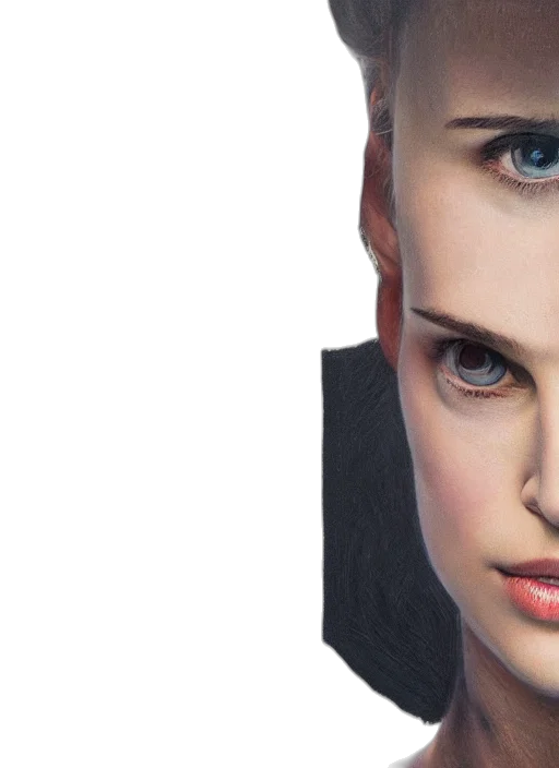 face, hair, jacket, jewelry transparent PNG cut-out