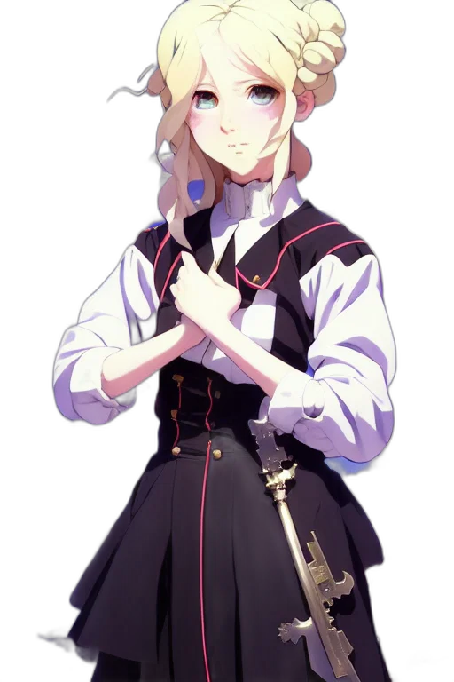 staff, jacket, dress, crown transparent PNG cut-out