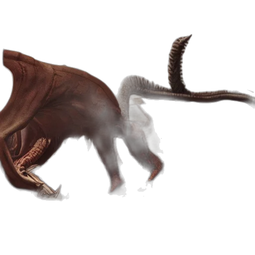 creature, dragon, animal, staff transparent PNG cut-out